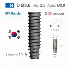 3811S Имплантат  UF(II) Ø3.8 мм L11.5 мм , DIO corporation Conical 11°
