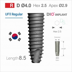 4008S Имплантат  UF(II) Ø4.0 мм L8.5 мм , DIO corporation Conical 11°