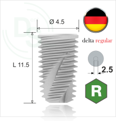 Dll.4511 Имплантат MeDent Delta Conical 11° Ø4.5 L11.5
