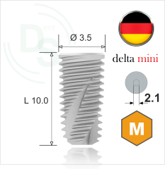 Dll.3510 Имплантат MeDent Delta mini Conical 11° Ø3.5 L10.0