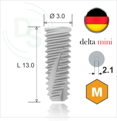 Dll.3013 Имплантат MeDent Delta mini Conical 11° Ø3.0 L13.0