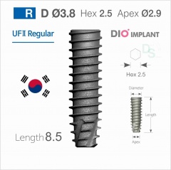 3808S Имплантат  UF(II) Ø3.8 мм L8.5 мм , DIO corporation Conical 11°