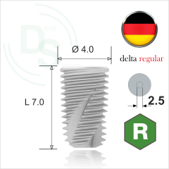 Dll.4007 Имплантат MeDent Delta Conical 11° Ø4.0 L7.0